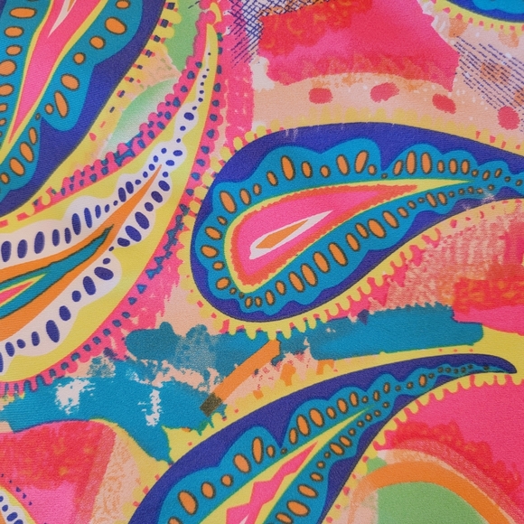 NWT Lulu B Tropical UPF 50+ Colorful Beach Coverup/Cooling Dress Size S - Picture 9 of 9